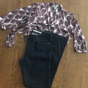 New DKNY boot cut jeans 14L/G